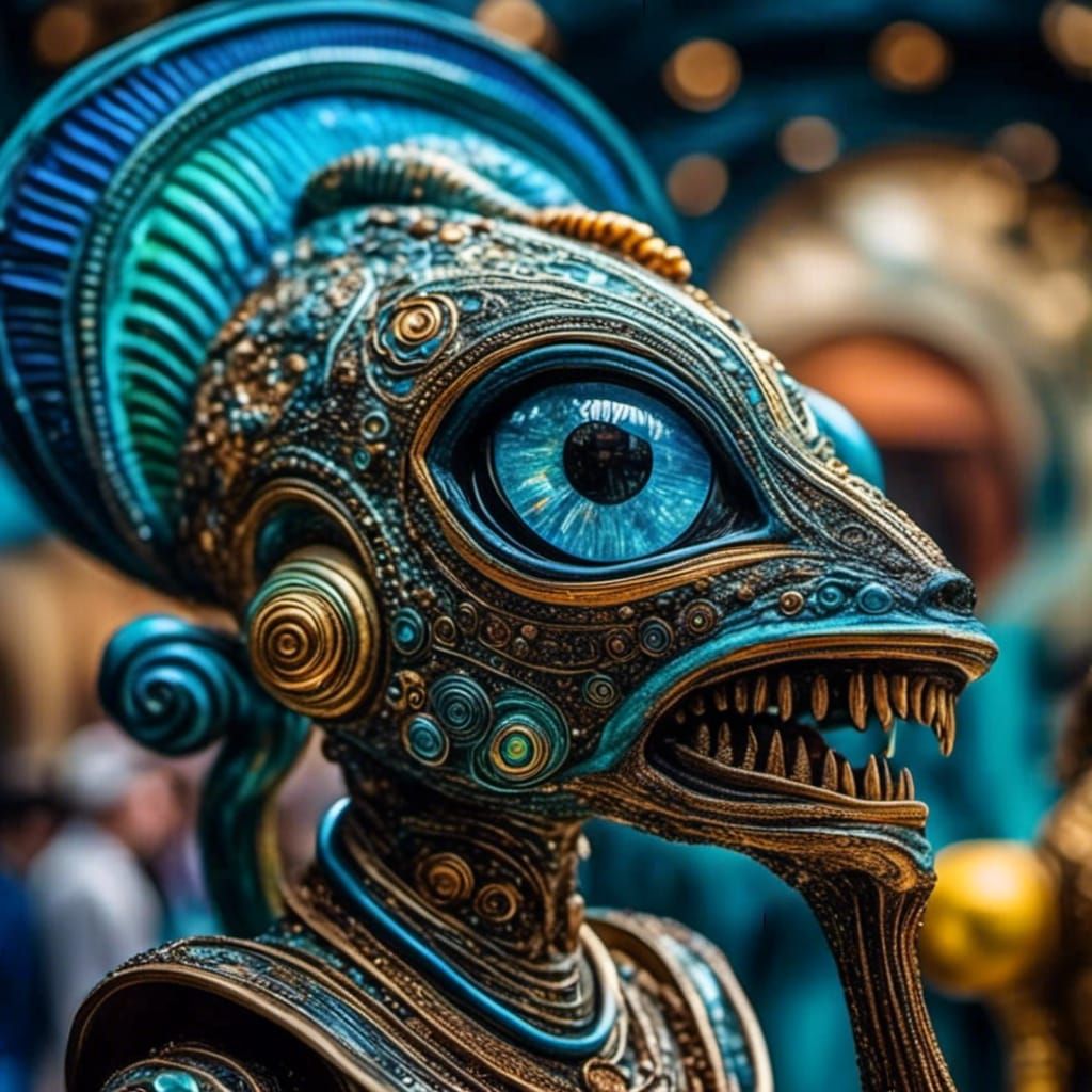 Surreal Crypto Parade with Fractal Geometry