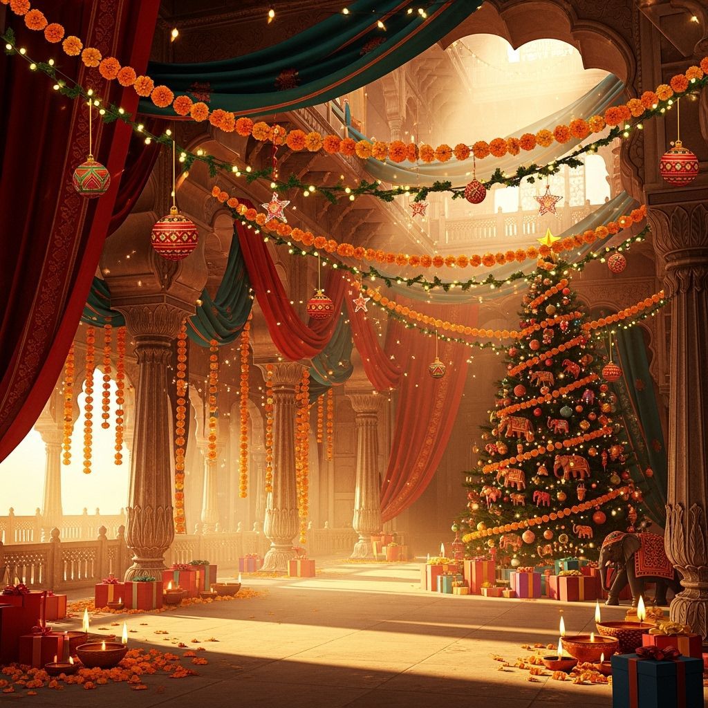 Opulent Indian Palace Christmas Celebration