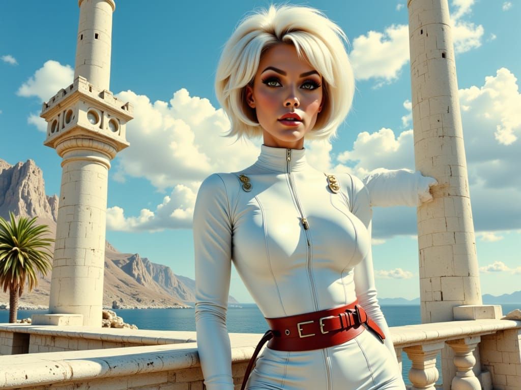 Secret Agent Villainess on Mediterranean Coast