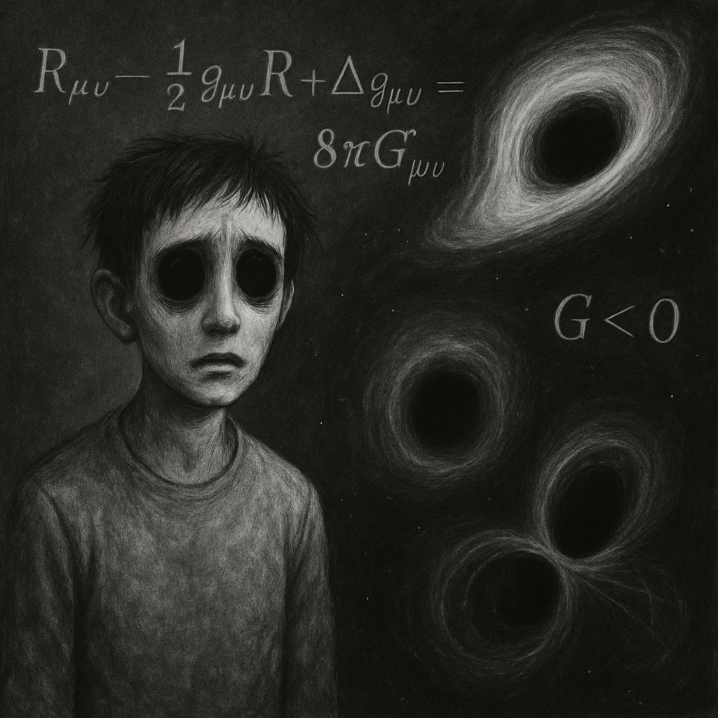 Empty & Scared Chromoshadowed Einstein Couture