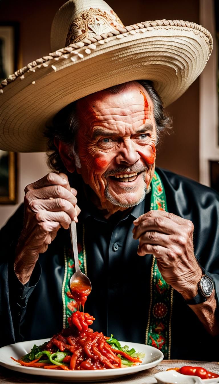 Mexican Dish Preparation: Hyperrealistic Close-up Photograph...