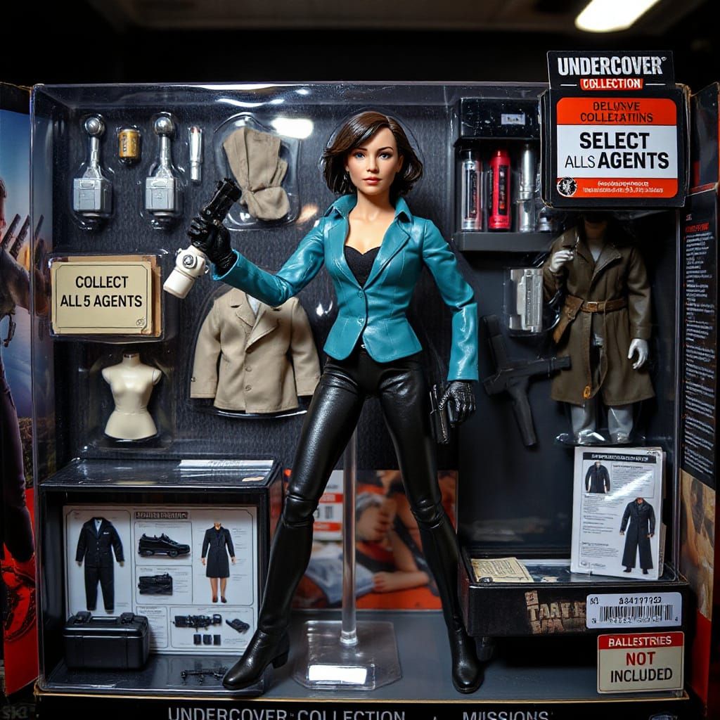 Spy Action Figure in Deluxe Window Box Set with Interchangea...