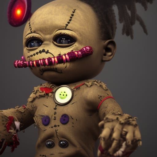 Detailed Voodoo Doll Digital Art