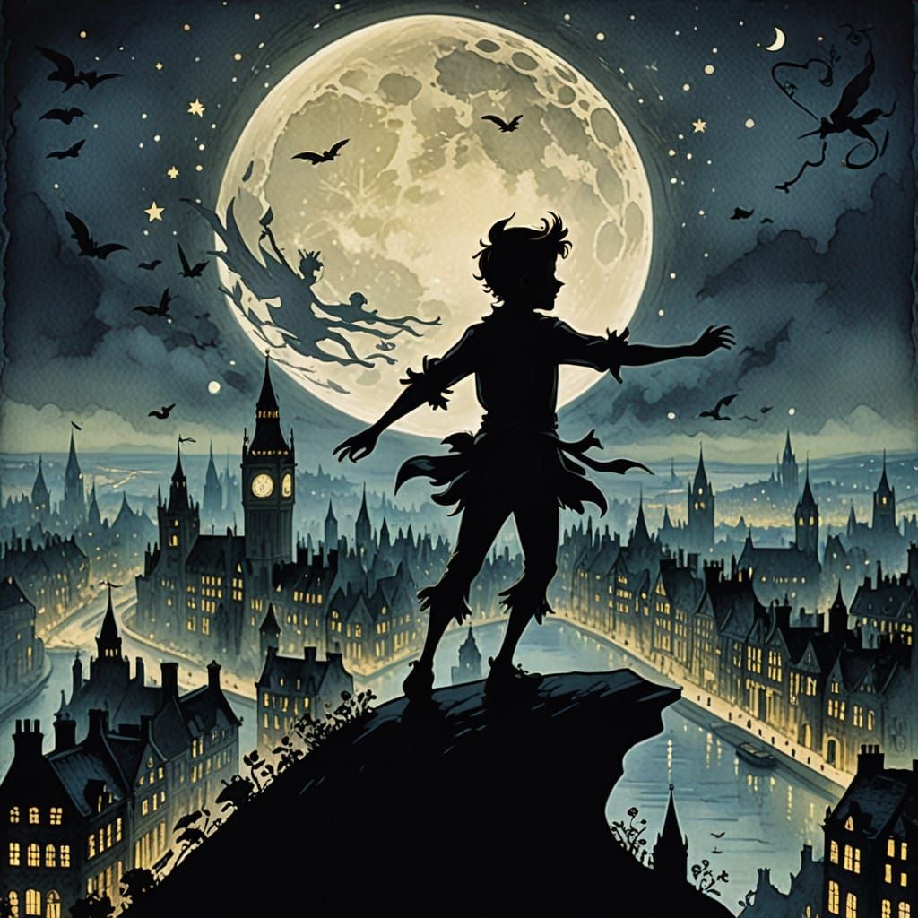 Peter Pan's Shadow Dances Across London