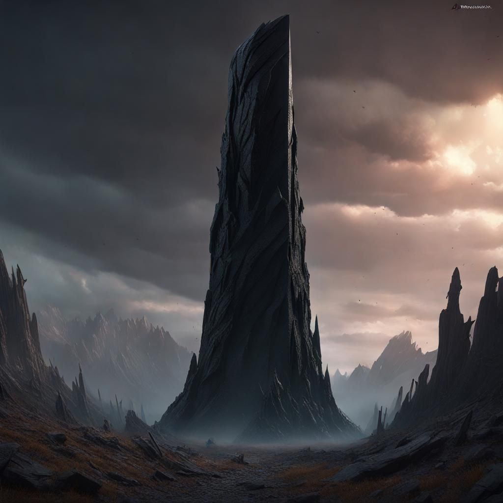 Obsidian Spire: Dark Fantasy Concept Art in 8k