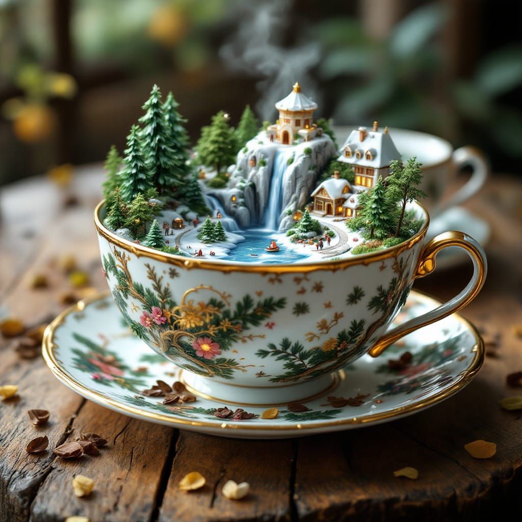 Miniature Worlds in Teacups: Fantasy Concept Art