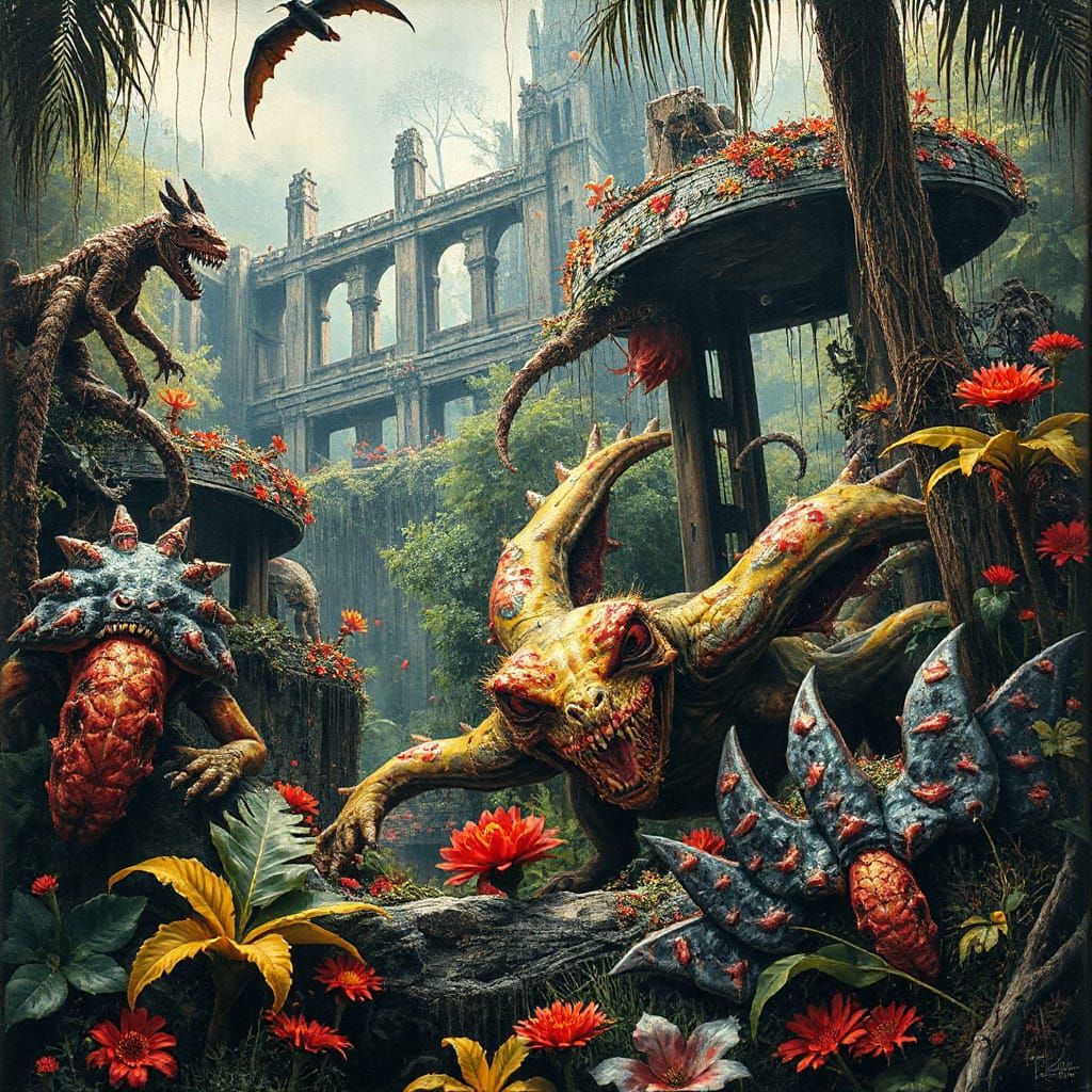 A prehistoric, mutated jungle full of mutated beasts