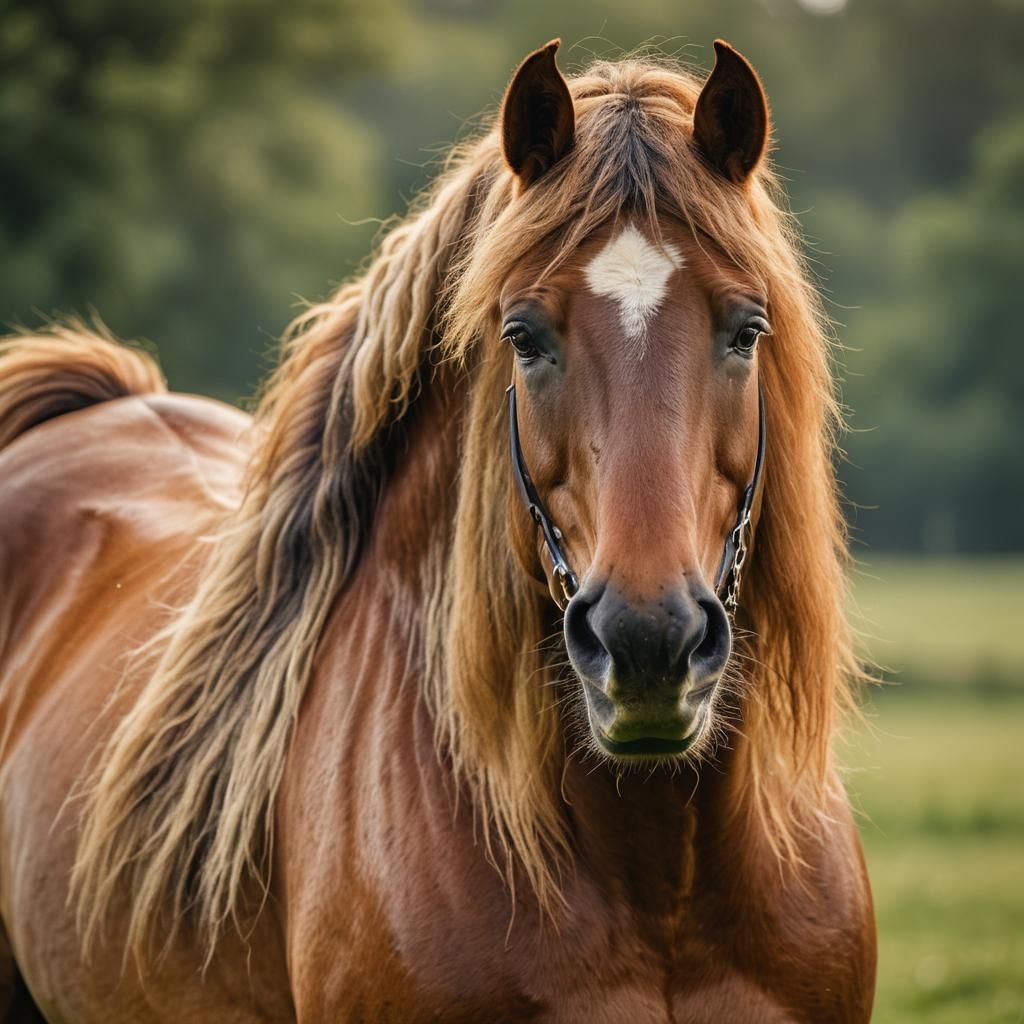 Majestic Appaloosa Horse Portrait in Golden Light