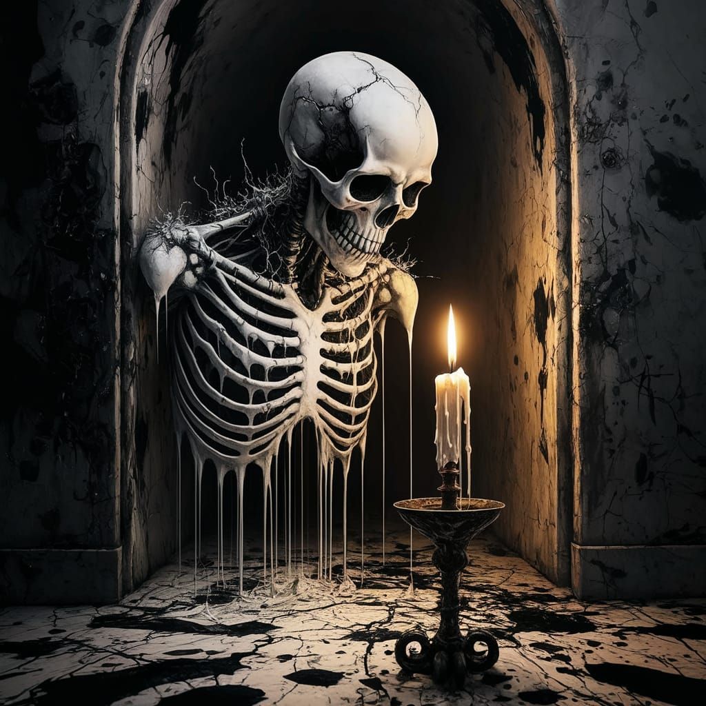 Ethereal Meltdown in Monochromatic Shadows