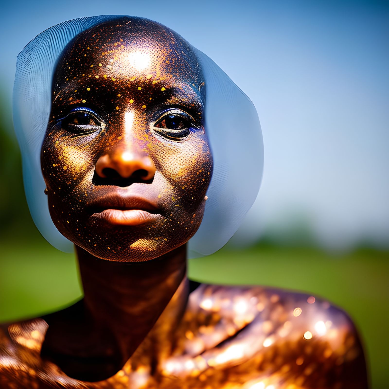 Alien Creatures: Hyperreal Close-Up Portrait