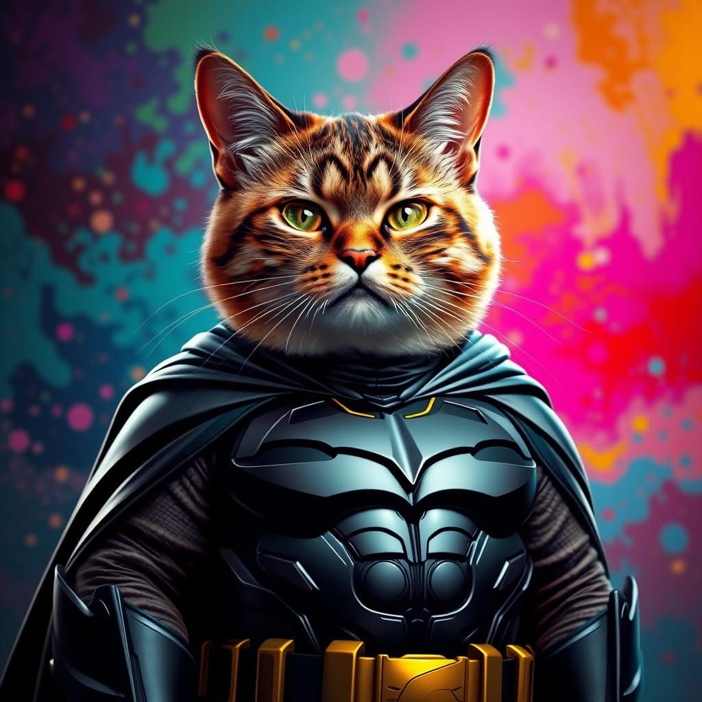 Fat Cat Unleashes High-Tech Heroism in Bold Concept Art