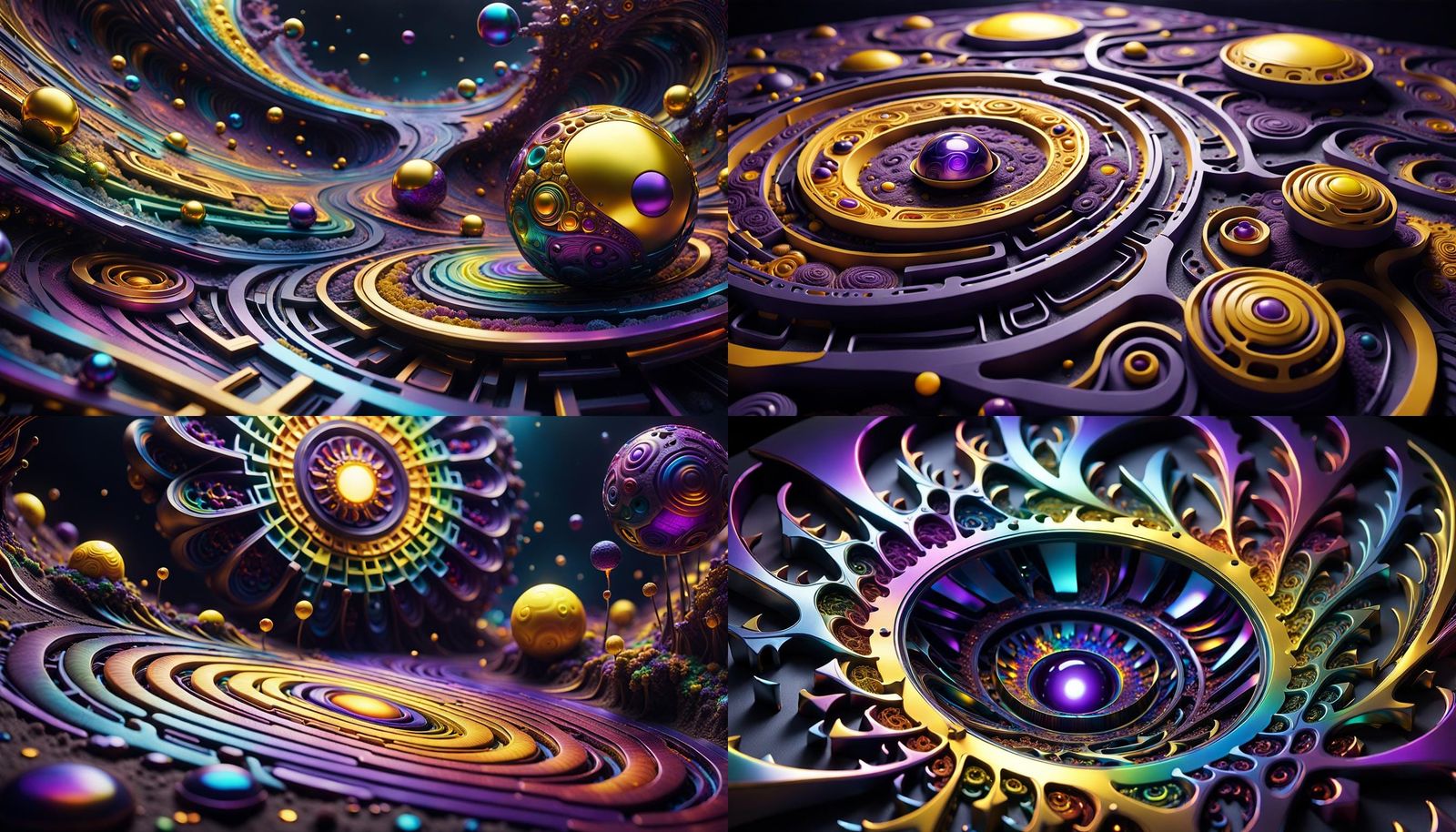 Futuristic Tech Interacts with Organic Sci-Fi Material