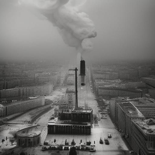 Moscow Ruins After Atomic Blast: Photography