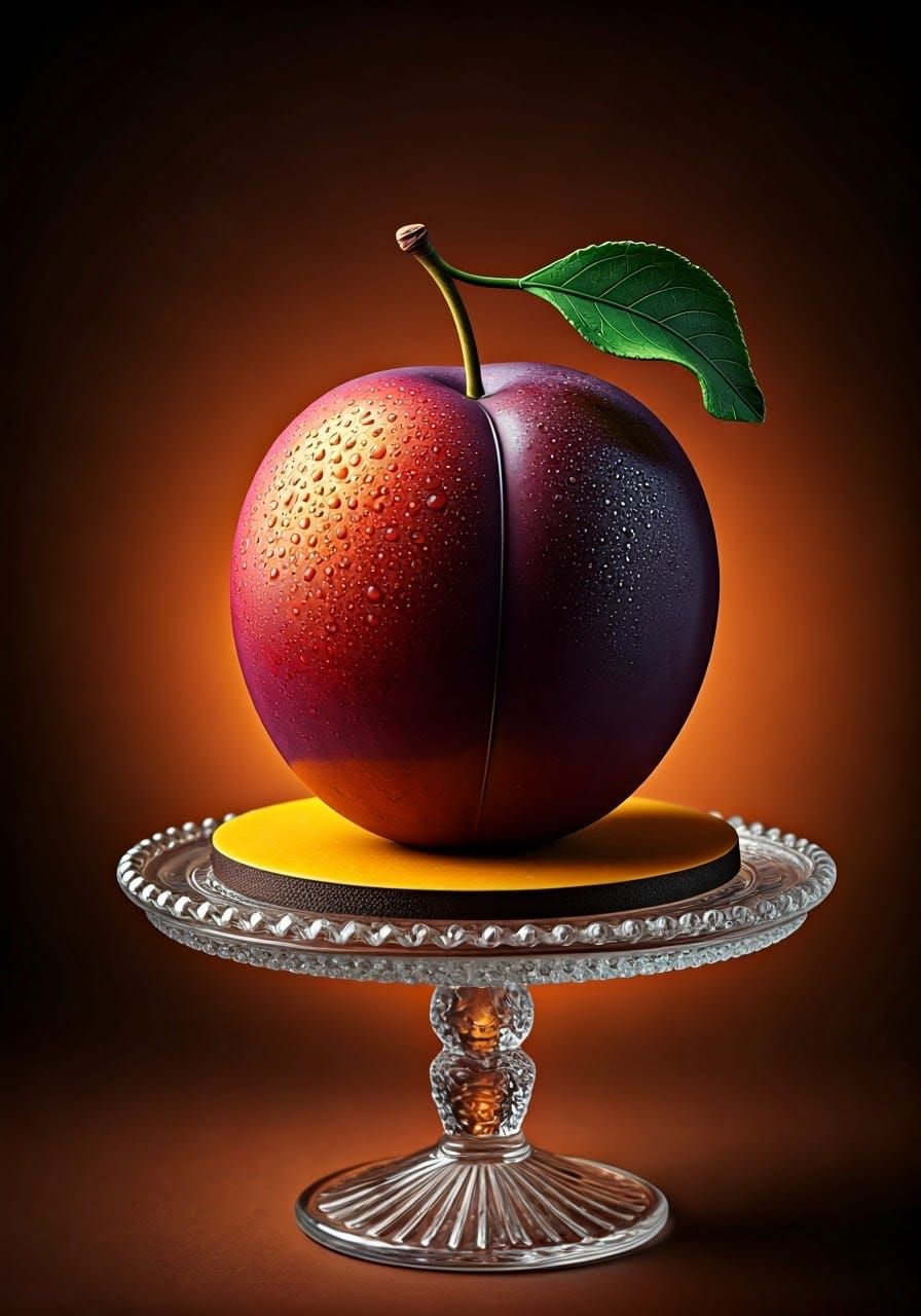 Realistic Sugar Plum Sculpture in Hyper-Realistic Style