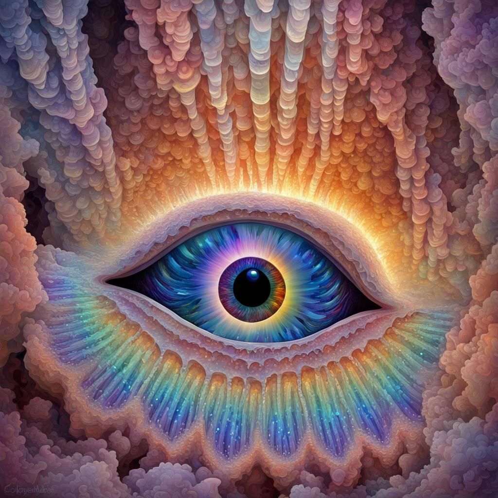 Eye in cave