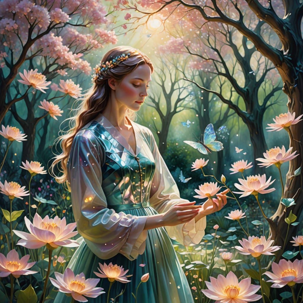 Radiant Garden: Surreal Dreamlike Fantasy Art