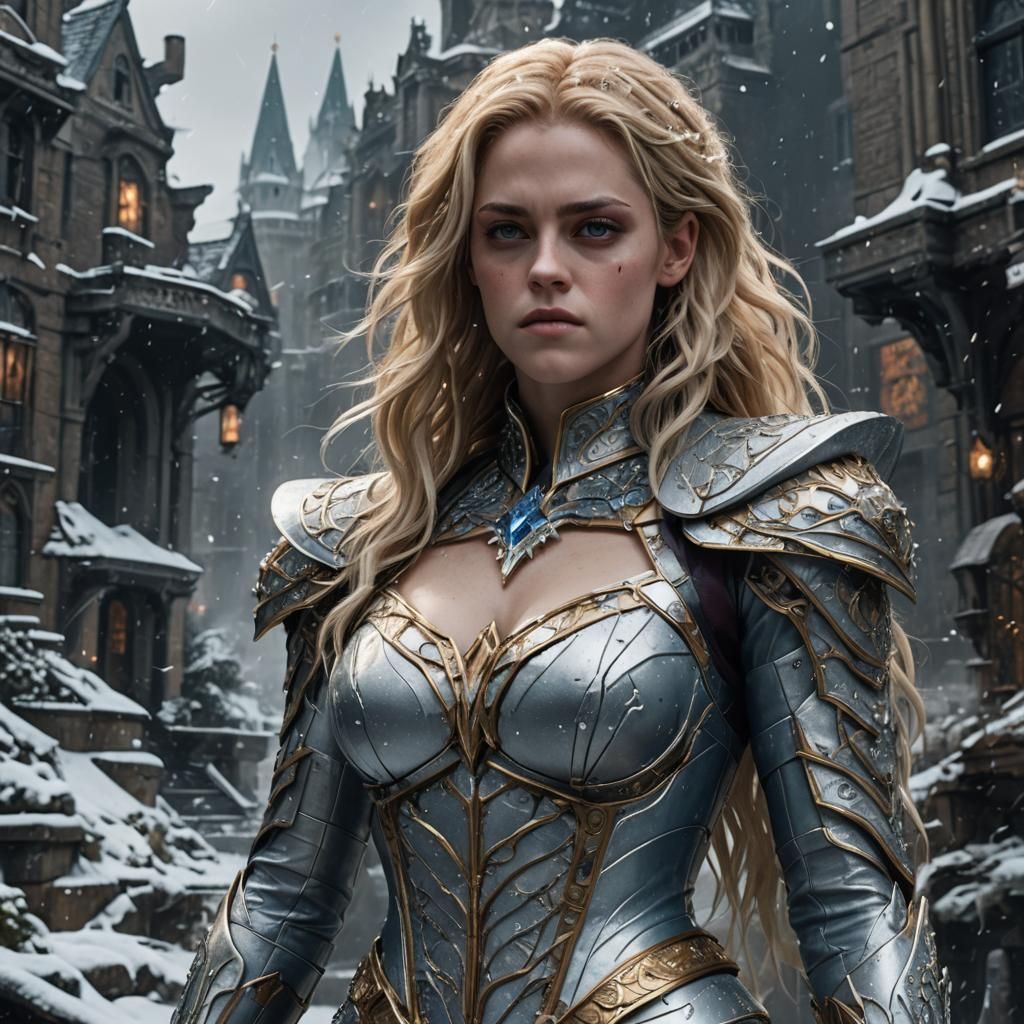 Emma Frost Detailed Matte Painting in 8k