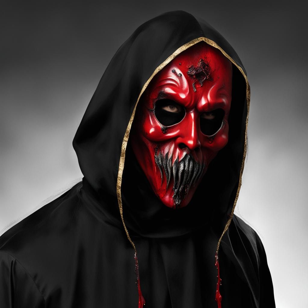 Terrifying Blood-Splattered Venetian Mask