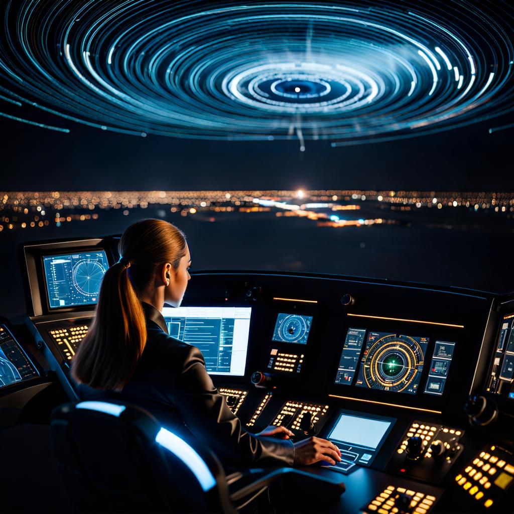 Starship Captain Reads Manual at the Helm