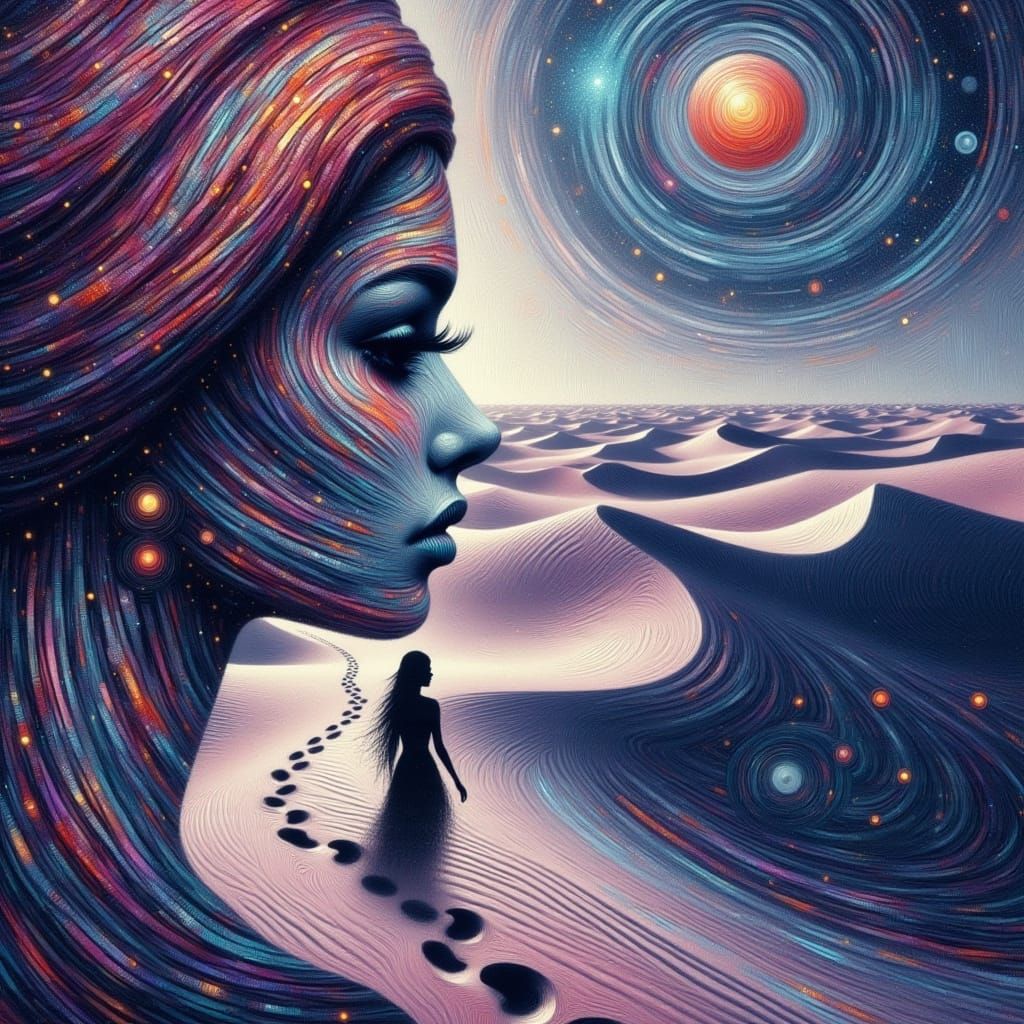 Vibrant Dreamscapes in Android Jones Style