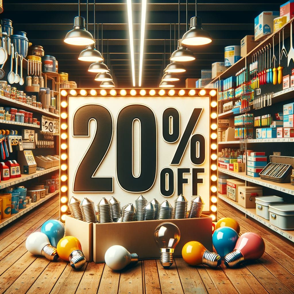 Household Goods Store 20% Off Sale