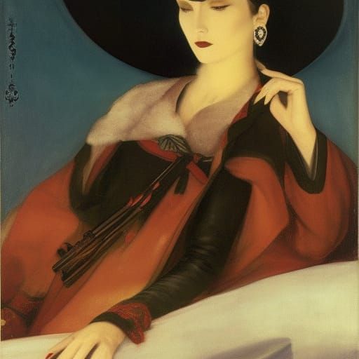 Vampire Lord in Coffin: A Portrait Inspired by Masters