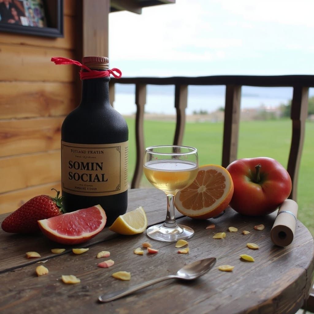 Summer Fruit Elixir in a Tranquil Atmosphere