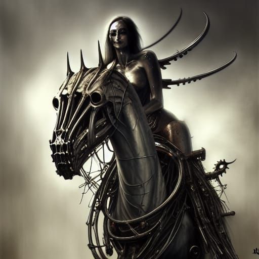 Sinister Horseman of the Apocalypse: Biomechanical Digital A...