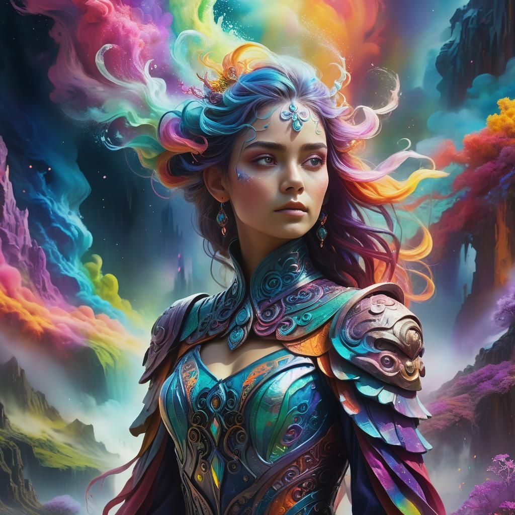 Confident Person in Dreamlike Fantasy Art