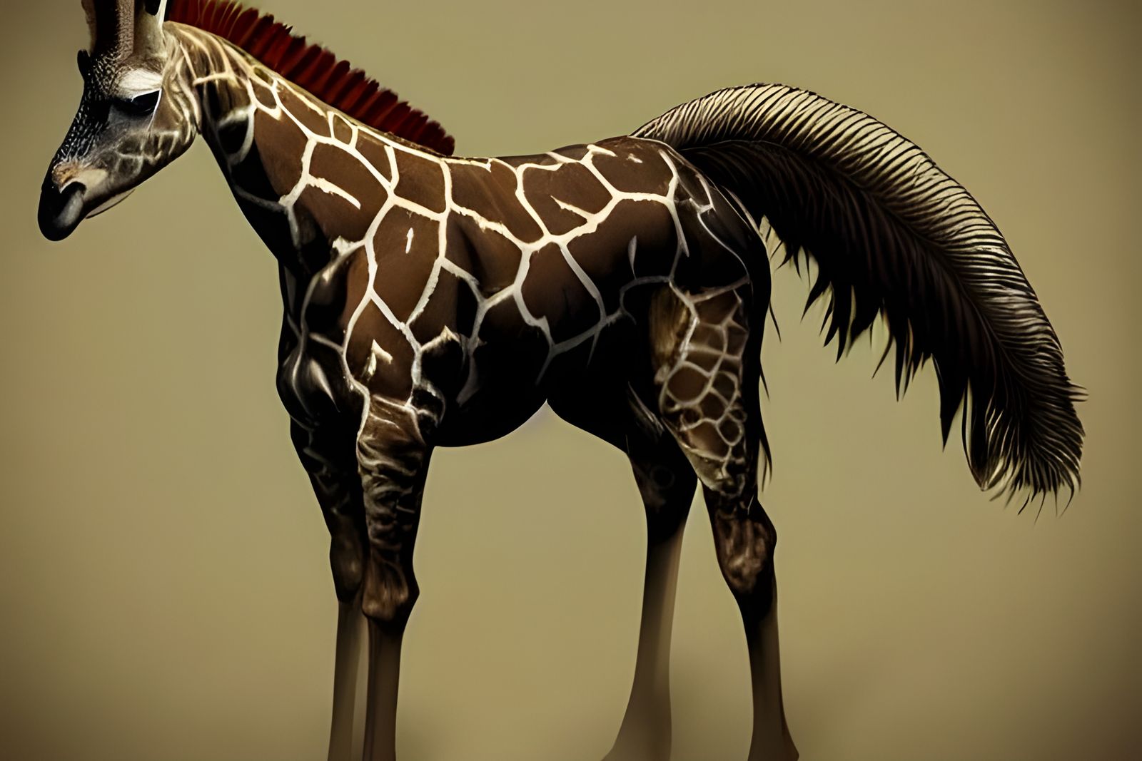 Surreal Composite Creature of Merged Animals