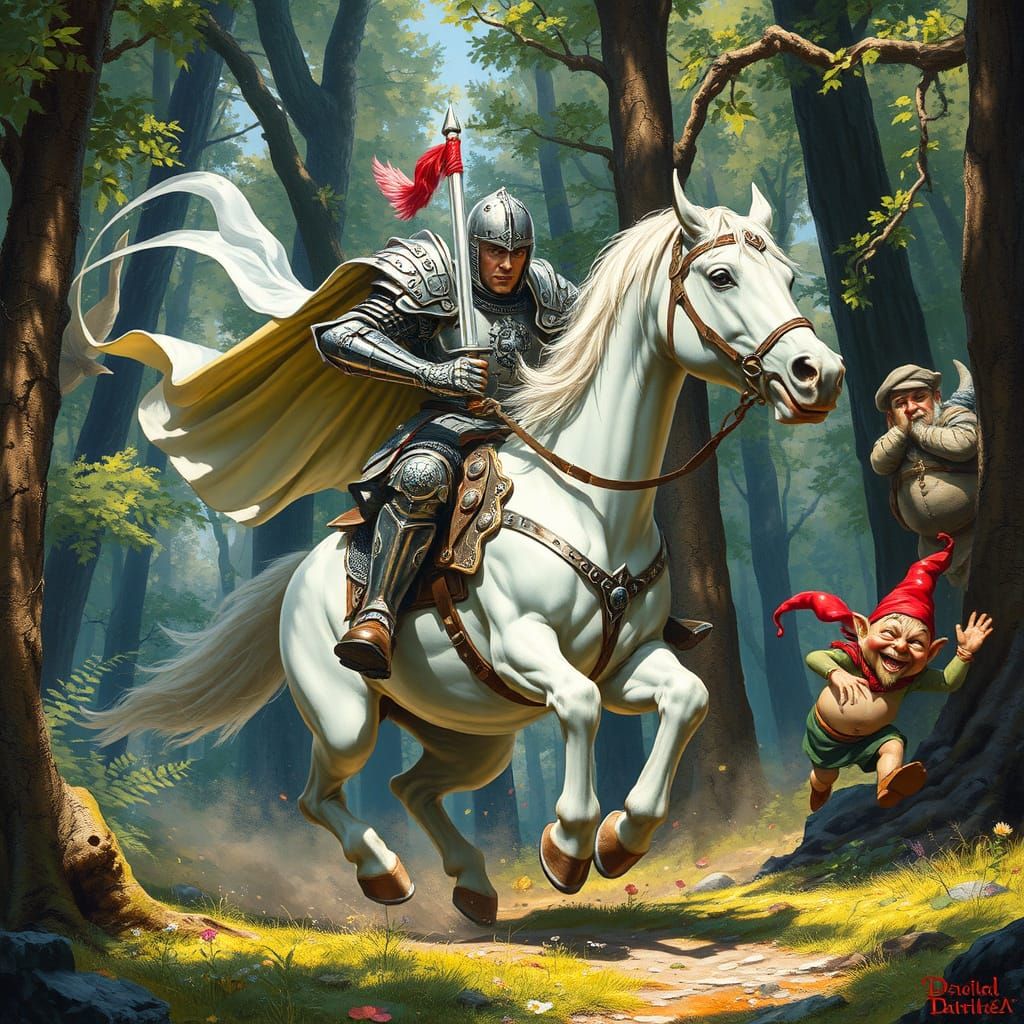 Gallant Knight Chases Mischief in the Enchanted Forest