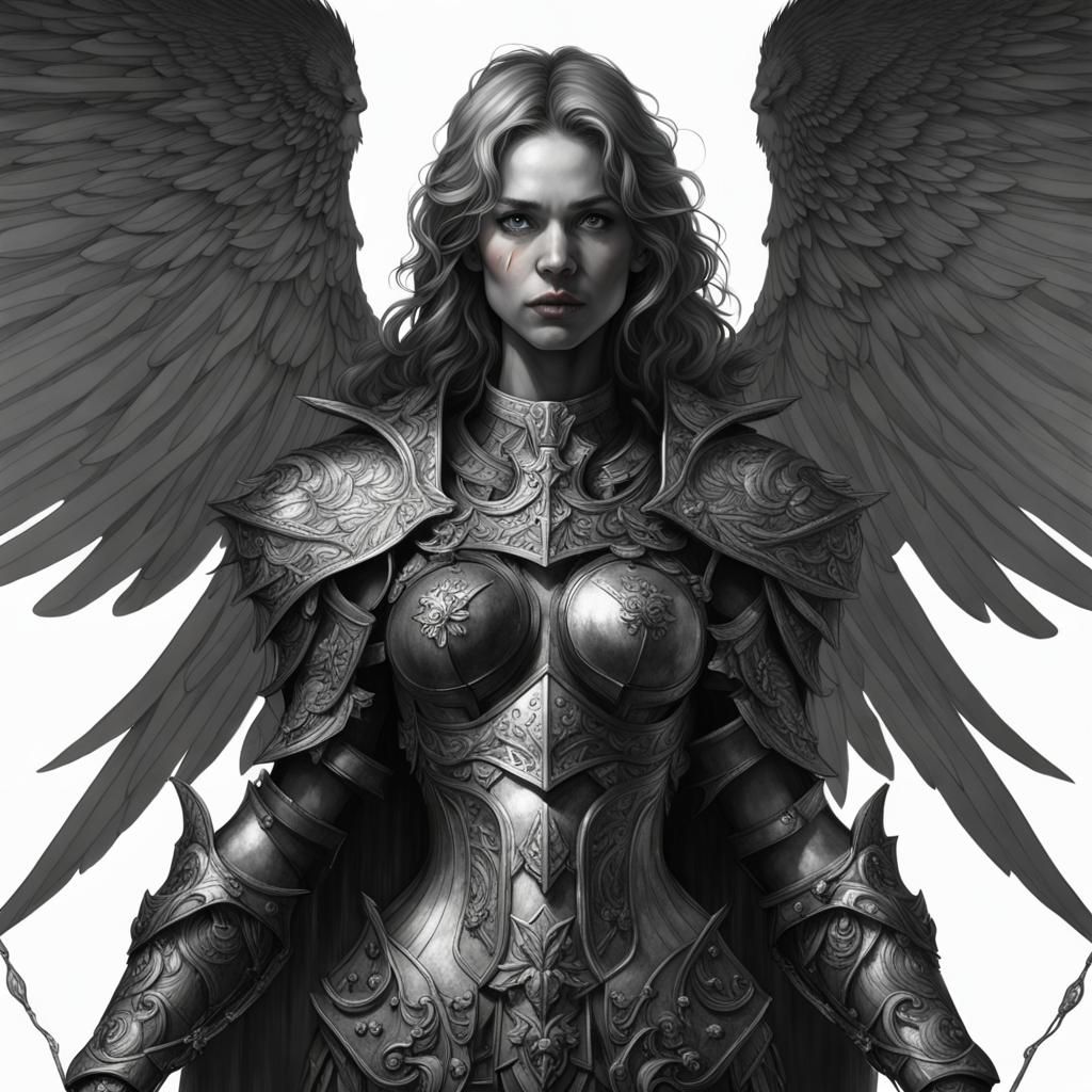 Arch Seraph Woman Portrait in Disciples III Style