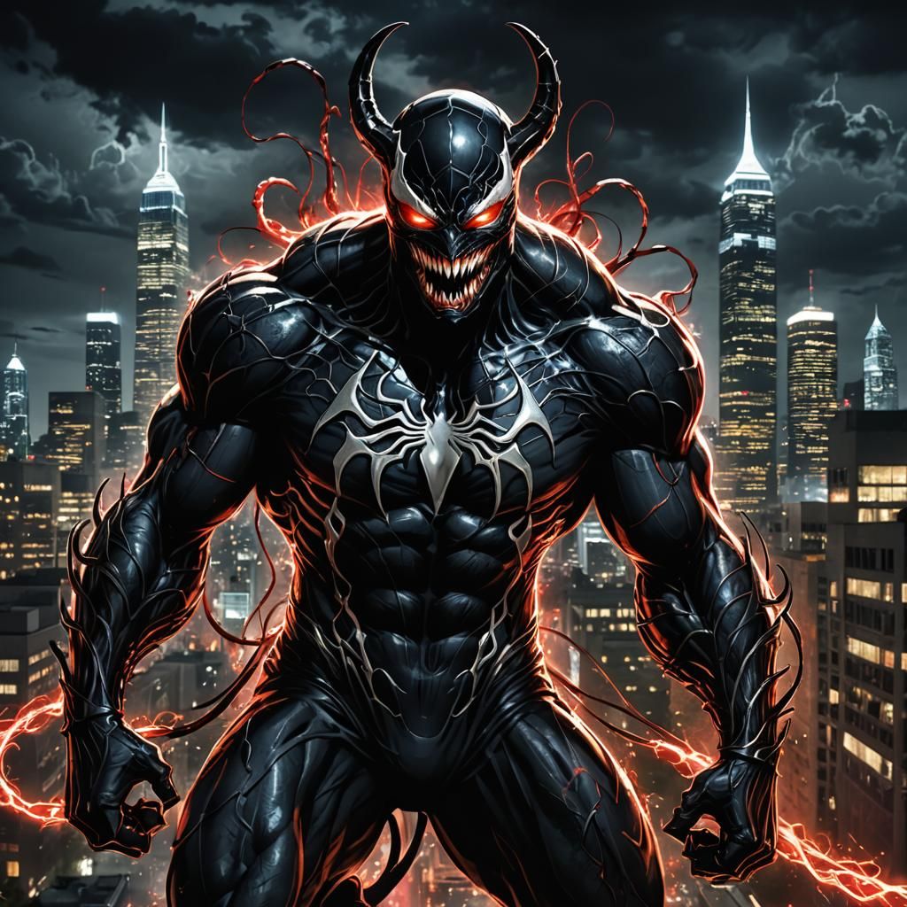 King Leonidas Transformed into Venom Symbiote