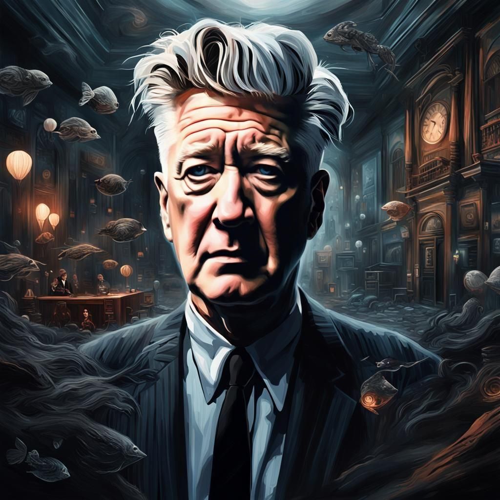 Surreal Cinematic Portrait with Dreamlike Lighting