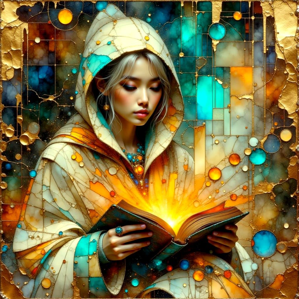 Love in Whirlwind Chaos as Cyberpunk Art