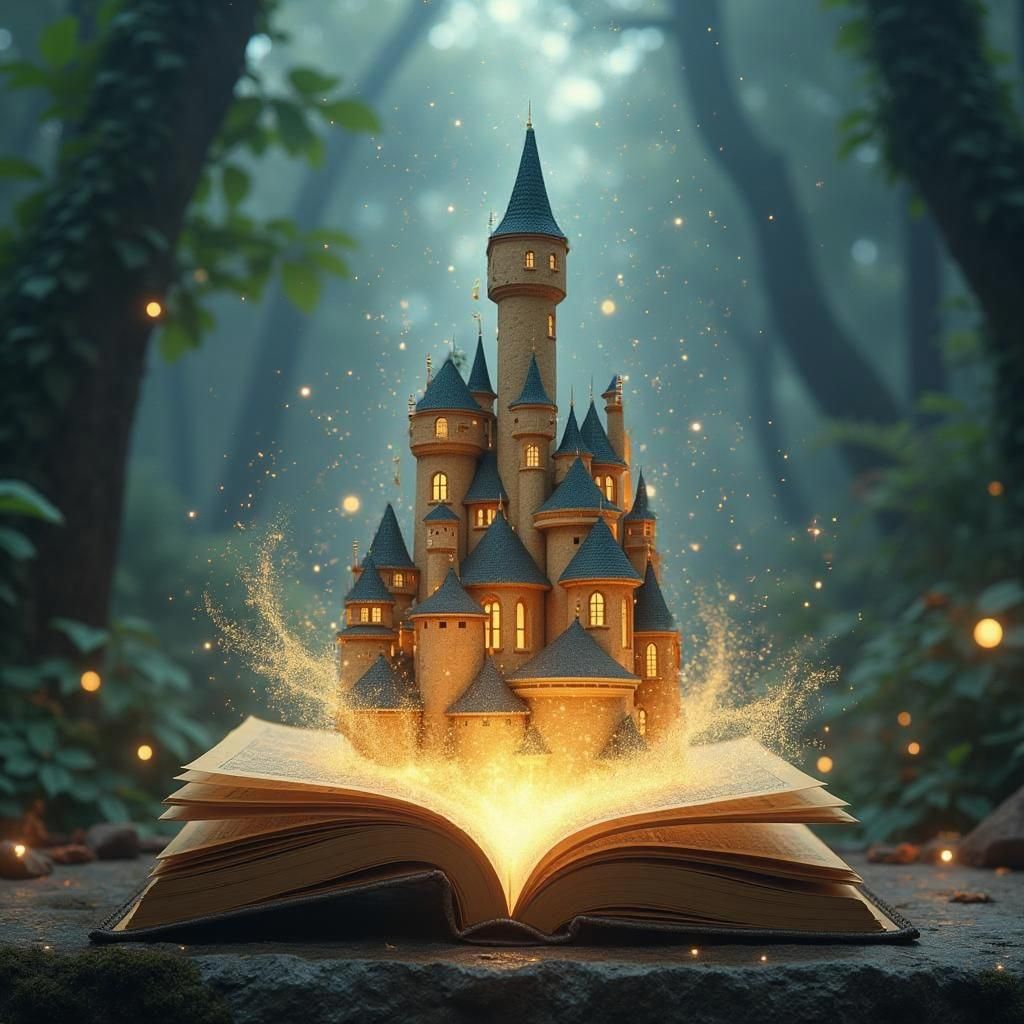 Fairytale Book Opens to Reveal Magic Castle