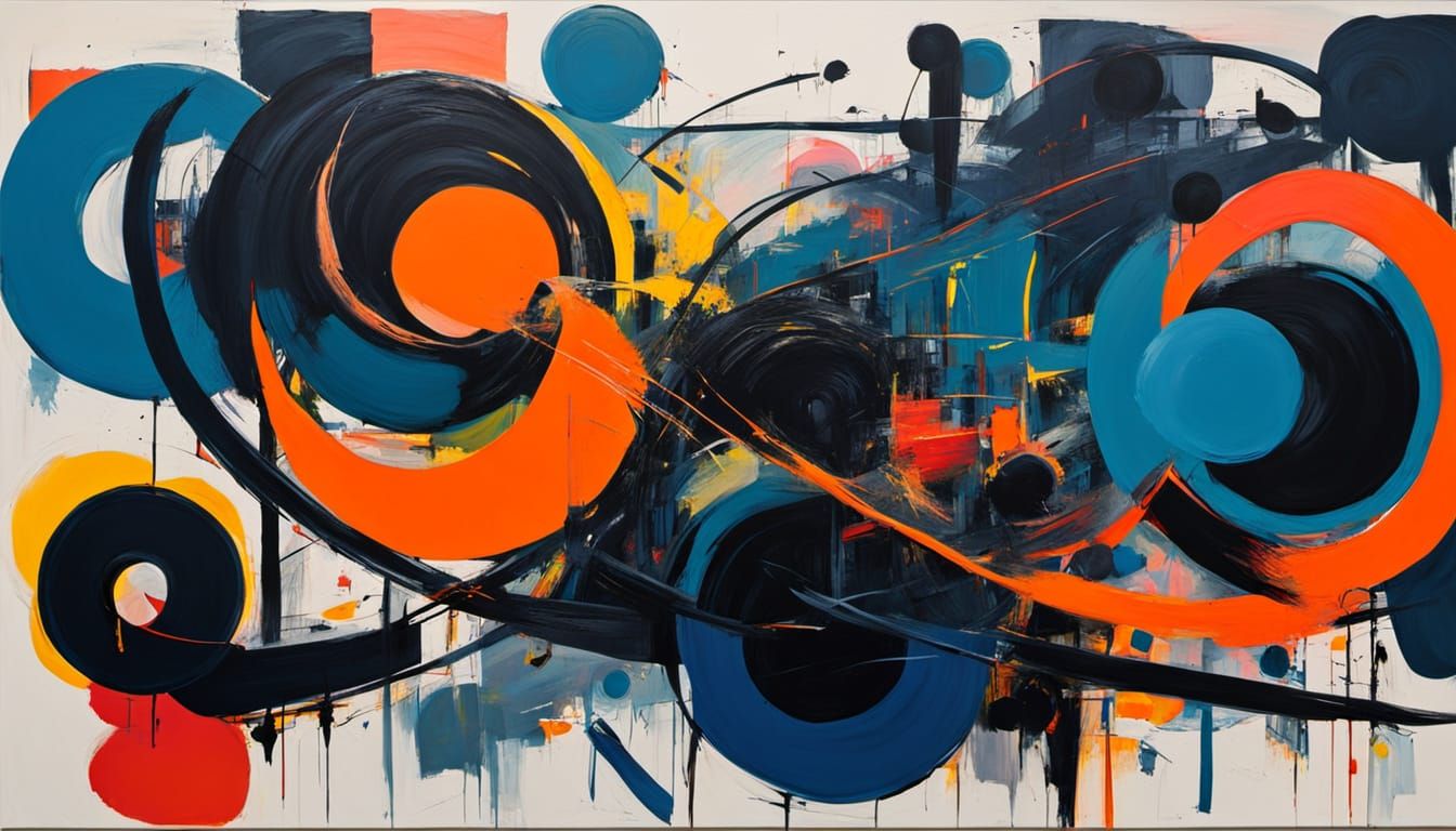 Abstract Expressionism: A Symphony of Shapes in Impasto