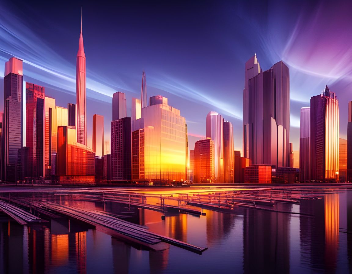 Futuristic Cityscape in Northern Canada, 4K Sci-Fi