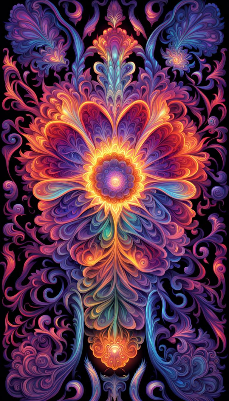 Radiant Brain: 3D Wireframe Emitting Light