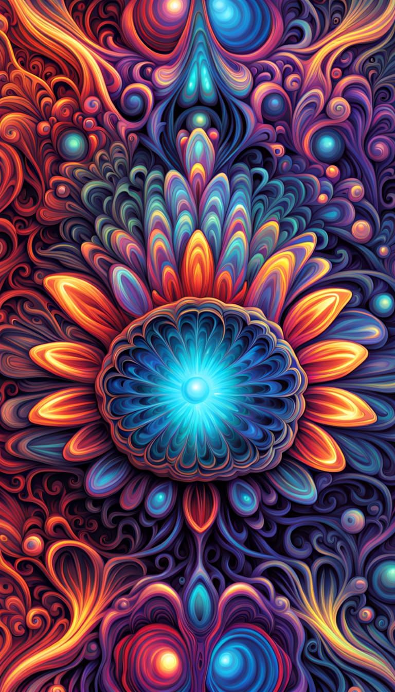 Human Brain Emitting Light in Subatomic Universe