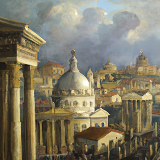 Rome: Oil Painting Inspired by James Gurney