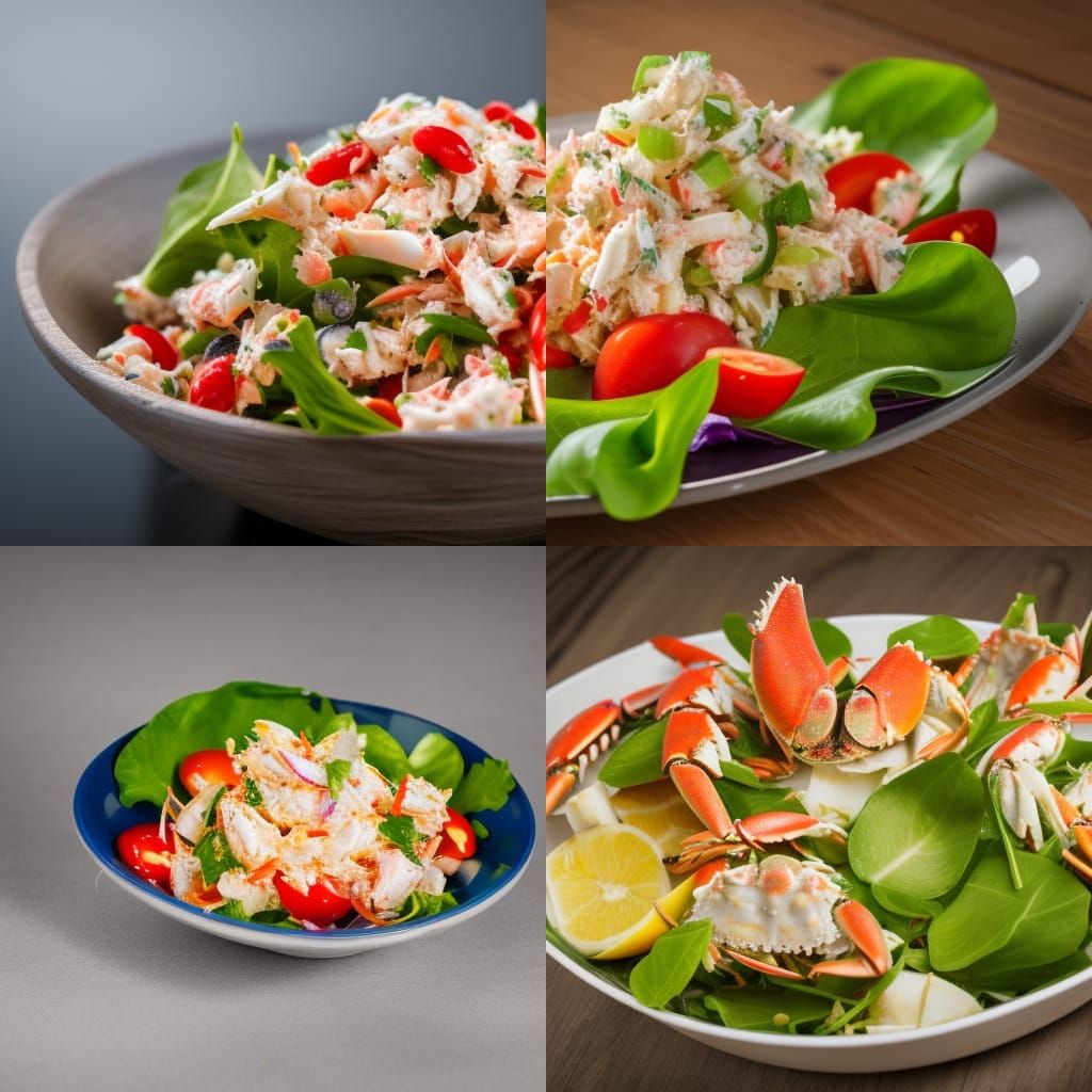Delicious Crab Salad: Professional Food Photography