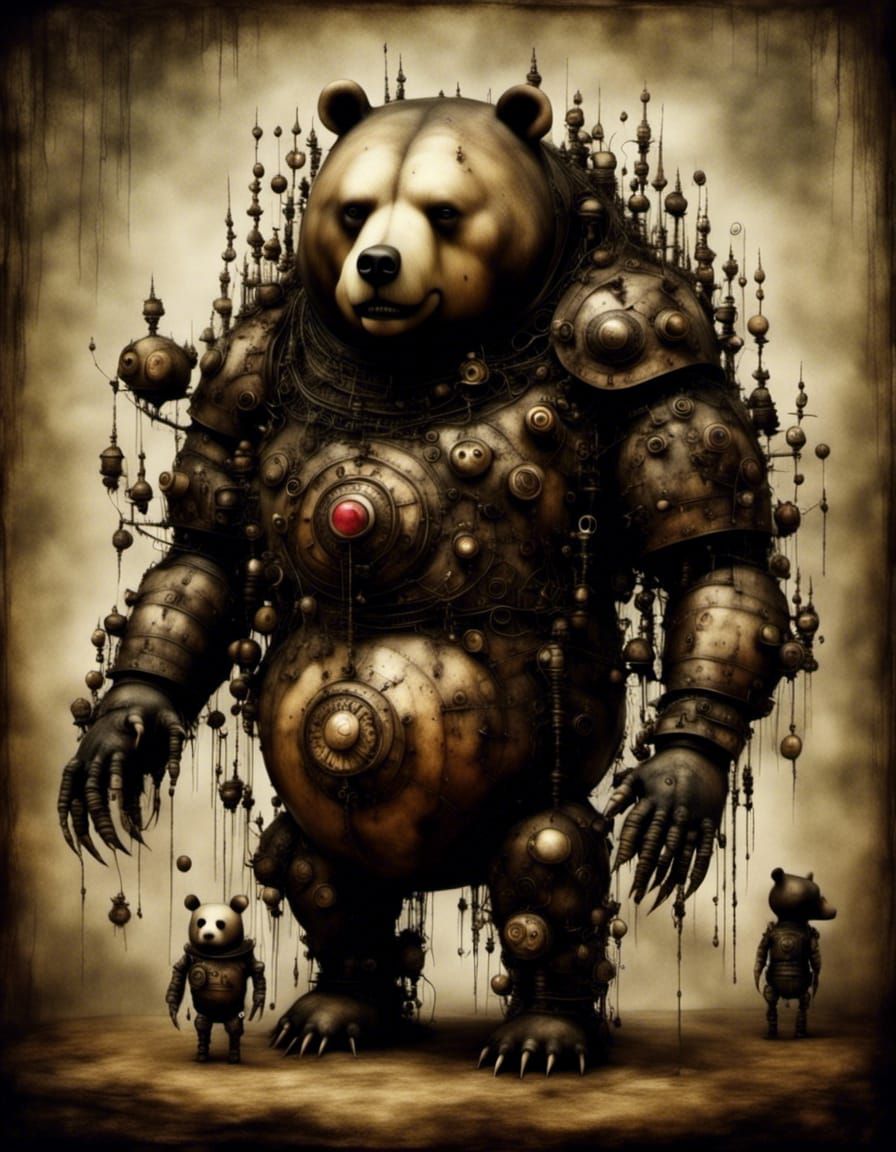 Bizarre Cursed Bear Generated by AI