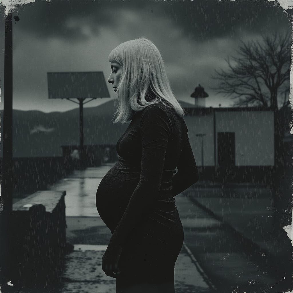 Ethereal Pregnant Goddess in Hyper-Realistic Style