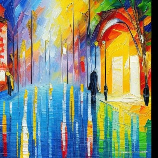 Expressionist Stage in Impasto Oil Painting