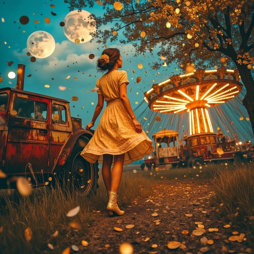 Surreal Festival Under Fragmented Moons