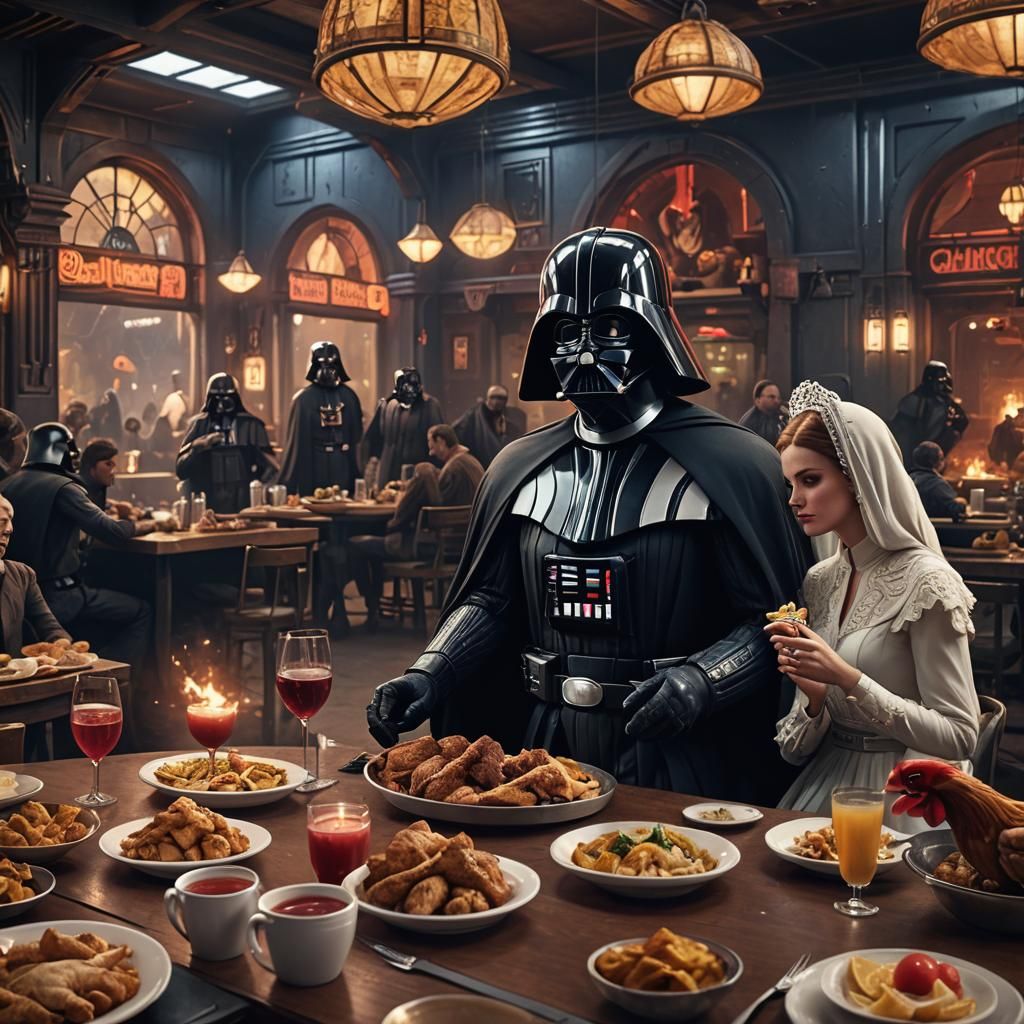 Darth Vader's Romantic Chicken Restaurant Date