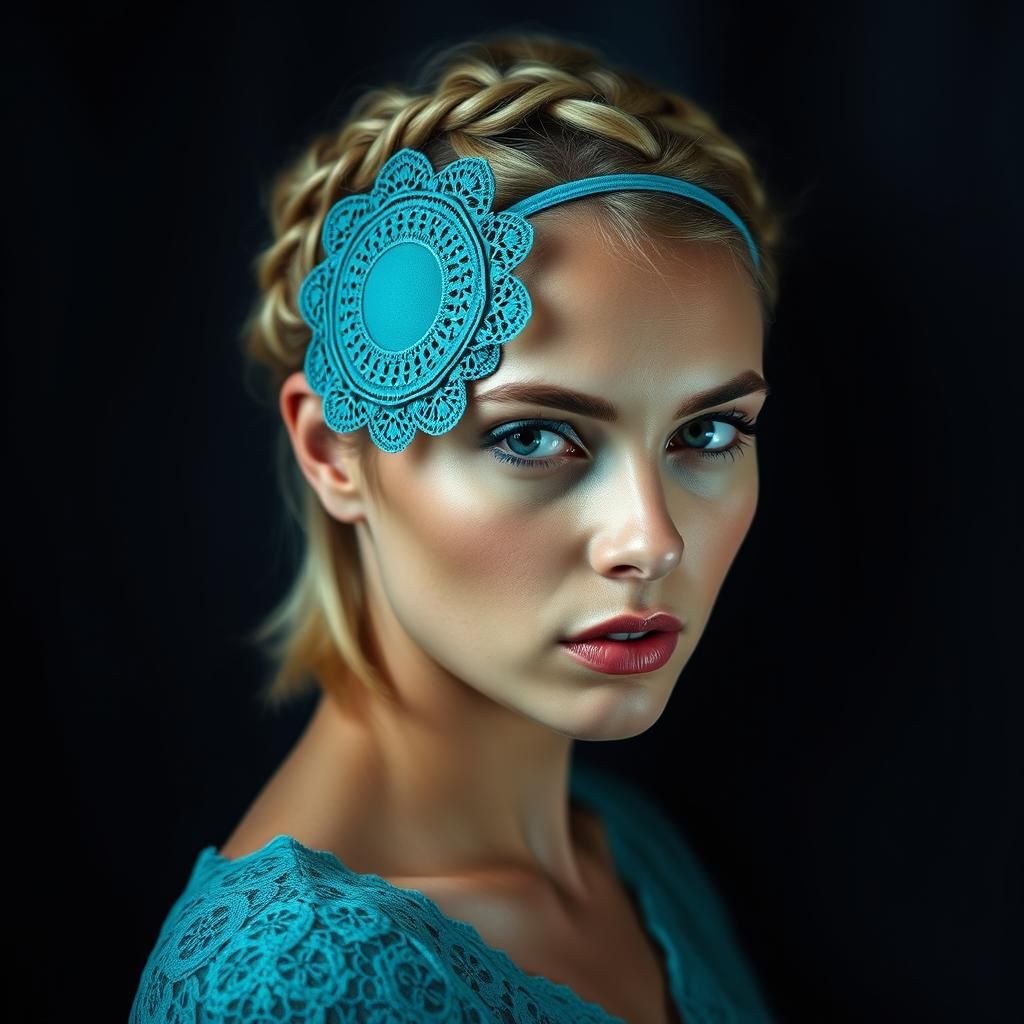 Dutch Woman in Crown Braid with Eyepatch