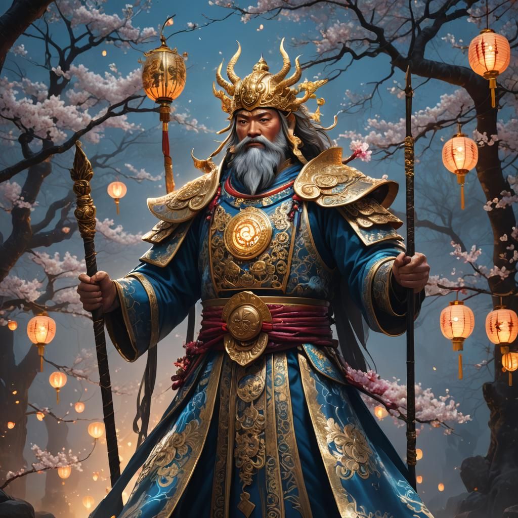 God of Luck in High Fantasy Art Style