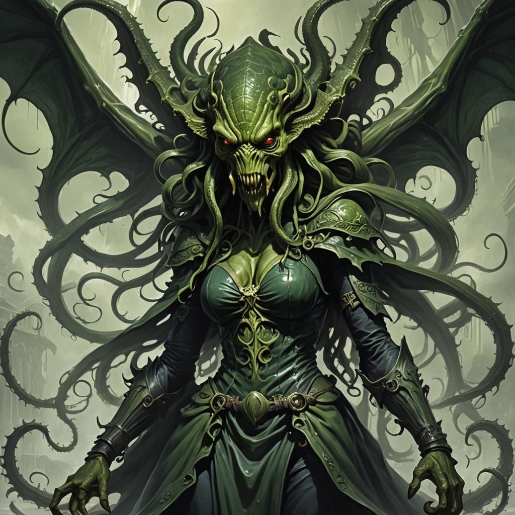 Sinister Female Cthulhu Artwork